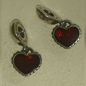 Pandora A piece of my heart/ mother daughter charm set